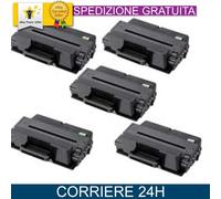 5 TONER MLT-D205L PER SAMSUNG ML3310ND ML3710ND SCX4833FD SCX5637FR SCX5737FW