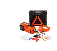 5 tonnellate da 12 V for jack idraulico for martine elettrico 4 cm + Inflaratore di pneumatici con chiave GUIDATO Strumento riparazione delle auto sollevamento portatili leggeri(5 Ton Plus Wrench)
