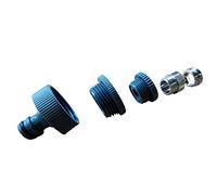 5 Tray M 22 x 1 Faucet Adapter-Indoor -, M 24 x 1 Outer Thread, 2.54 cm, 1.91 cm and 1.27 cm Inner Thread (IG), Gardena - Compatible for Common Water Connections On Shower, Bathroom Sinks, Kitchen, Garage Etc. by AQUAMON