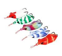 5 Trout SwimBait Topwater Frogs Luces Set Pesca A Manovella Simulata Escere Morbide con A Gancio Topwater Alece