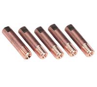 5 UGELLI GUIDA FILO 6x25 mm Ø 1,0 mm PER SALDATRICE A FILO CONTINUO AWELCO E STANLEY