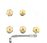 5 ugelli in ottone per stufe a gas GPL con diametri graduati e chiave per supportare una combustione efficiente