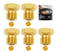 5 Ugelli Universali per Bruciatori a Gas Propano GPL Ugelli iniettori Gas Liquido Kit di Conversione Iniettori di Gas Calor propano Per Cucine e Piani Cottura Fornello Forno-1x0,5 2x0,7 1x0,87 1x1,02