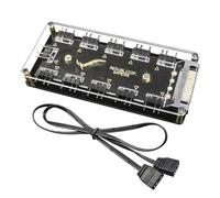 5 V 3 Pin RGB 10 Hub Splitter per ASUS AURA SYNC ARGB RGBW Cavo Fan Hub SATA Cavo di estensione di alimentazione Adattatore LED Light Strip PC RGB Ventola di raffreddamento