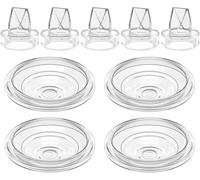 5 valvole a becco d'anatra in silicone e 4 diaframma in silicone compatibili con Momcozy S12Pro/S9Pro/S12/S9 indossabili tiralatte accessori, parti di ricambio per tiralatte S12 pro/S9 pro/S12/S9
