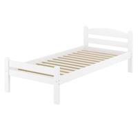 5 varianti letto bianco una piazza stretta 80x200 in faggio massello V-60.45-08W