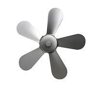 5 Ventole per stufa a legna alimentate a calore, per caminetto, parti di ricambio adatte per caminetto, in lega di alluminio di qualità, leggere, facili da installare