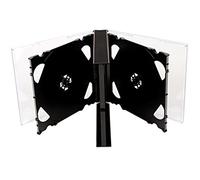 5 vie CD/DVD Jewel Cases 25 mm per 5 dischi con vassoio nero 10/Pack by Dragon Trading®