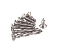 5/Viti 10pz M8 viti in acciaio inox M8 * 16-100mm impronta a croce a testa piatta svasata autofilettanti di legno M8, 40mm (10pz)