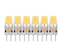 5 W AC DC12 V COB, lampadina LED GY6.35 Bi Pin Base, lampadina da soffitto in silicone a risparmio energetico, non dimmerabile equivalente 30 W (set di 6), lampadina COB GY6 35 plafoniera in silicone