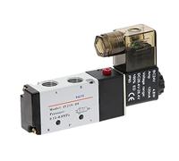 5-Way 2-Position Electric Solenoid Valve 4V210-08 - DC12V/24V & AC110V/220V Pneumatic Gas Control Valve(Dc12v)