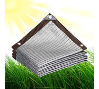 5 x 11 m UV Block Mesh Shade Cloth con occhielli 90% protezione solare per giardino, serra, patio, prato, fiori, pollaio e auto all'aperto rete di protezione dal calore