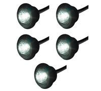 5 X 12/24V Marker Lights Bianchi Flush Mount Per Roll Bull Bar Track Car 4 X 4