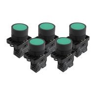 5 x 22mm 1 N. N/O Segno verde Pulsante momentaneo interruttore 600V 10A ZB2-EA31