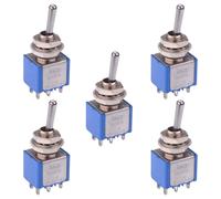 5 X 5546A APEM On-On Interruttore A Levetta Miniaturizzato DPDT 4A 30VDC