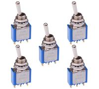 5 x 5636CD APEM Interruttore Toggle Miniatura On-On 6.35mm SPDT