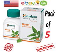 (5 x 60 = 300 compresse) Himalaya Neem per il benessere della pelle (SPEDIZIO...