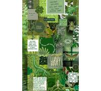 5 x 8" Lined Journal, Collage Art: Green Vision Board