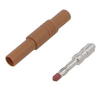 5 x 934097105 connettori: 4 mm spina a banana 24A 1kVDC marrone isolato CERVO
