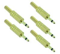 5 x Adattatore Jack Audio Mono 3,5mm Oro Switch Electronics