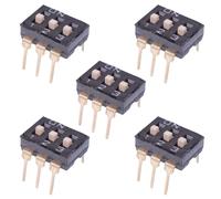 5 x APEM NDI-03SV Interruttore DIP 3 Vie PCB 2.54mm SPST Foro Passante