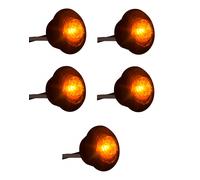 5 X Arancio 12/24V LED Marker Lights Flush Mount Per Roll Bull Bar Track Car Bus