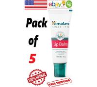 5 x balsamo labbra dell'Himalaya 10 g ciascuno per labbra screpolate e...