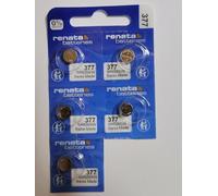 5 x batterie orologio Renata 377 SR626SW ossido di argento, 1.55 V