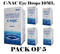 5 x C-NAC Eye Drop Cure Cataratta Carnosina NAC Glaucoma Bright Clarity 10 ml...