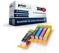 5 X cartucce di inchiostro compatibili per Canon Pixma TS 5000 Series TS 5050 TS 5050 Series TS 5051 TS 5052 TS 5053 TS 5055 PGI 570 CLI 571 pigmento Black Black Ciano/Magenta/Giallo - Eco Pro Serie