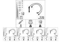 5 x Cavi di accensione NGK per SUZUKI VITARA I