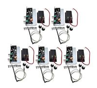 5 x Chitarra Muta di Uscita 3,5 mm Scatola Batteria 9V Accessori per Chitarra Silenziosa Nera