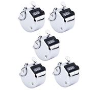 5 X Contatore Meccanica Contapassi Conta-Quantità Contapersone Contapezzi