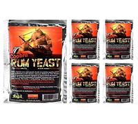 5 x Coobra Lievito Rapido - Rum 72g - Lievito Turbo, Lievito per Vodka, Lievito per Mash