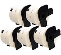 5 x DK11202 62mm x 100mm Etichette (300 Etichette per Rotolo) compatibile per Brother P-Touch QL-500 QL-550 QL-560 QL-570 QL-700 QL-710W QL-720NW QL-800 QL-810W QL-820NWB QL-1050 QL-1100 QL-1110NWB