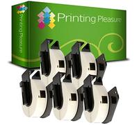 5 x DK11204 Etichette adesive compatibile per Brother P-Touch QL-500 QL-500BW QL-550 QL-570 QL-700 QL-720NW QL-800 QL-810W QL-820NWB QL-1050 QL-1100 QL-1110NWB | 17mm x 54mm | 400 Etichetta per Rotolo