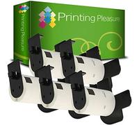 5 x DK11207 | CD/DVD Etichette Circolari adesive compatibile per Brother P-Touch QL-500 QL-570 QL-700 QL-720NW QL-800 QL-810W QL-1050 QL-1100 QL-1110NWB | 58mm x 58mm | 100 Etichetta per Rotolo