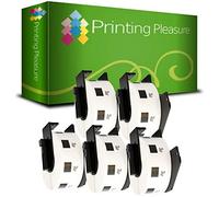 5 x DK11218 Etichette Circolari adesive compatibile per Brother P-Touch QL-500 QL-570 QL-700 QL-720NW QL-800 QL-810W QL-820NWB QL-1050 QL-1100 QL-1110NWB | 24mm x 24mm | 1000 Etichetta per Rotolo