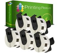 5 x DK11221 Etichette Piazza adesive compatibile per Brother P-Touch QL-500 QL-570 QL-700 QL-720NW QL-800 QL-810W QL-820NWB QL-1050 QL-1100 QL-1110NWB | 23mm x 23mm | 1000 Etichetta per Rotolo