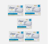 5 X Dove Esfoliante Gentile Bellezza Crema Barrette 4 X 90g (20 Saponi Totale)
