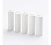 5 X E14 candela manicotto L. 85 mm Ø26 mm liscia in plastica bianco per lampadario candela Custodia manicotto di Attacco portalampada