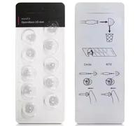 5 x EWANTO miniFit: blister da 10 10 mm OpenBass come cupole Oticon Domes