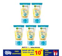 5 X Garnier Bright Complete 3 in 1 Schiuma Anti Acne Lavaggio Viso Pulizia Pr...