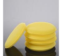 5 X Giallo Auto Cera Lucidante Applicatore Spugnetta 12.7cm Morbido Spugna G6L2