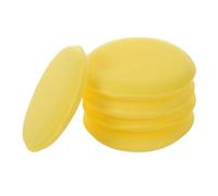5 X Giallo Auto Cera Lucidante Applicatore Spugnetta 12.7cm Morbido Spugna Panni