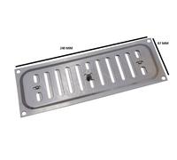 5 X Griglie Di Ventilazione Hit And Miss In Cromo Lucido 9 X 3 Pollici | Onest