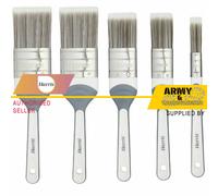 5 X Harris No-Loss Pennelli Muri E Soffitti Seriously Buono Lucido Emulsione