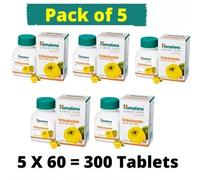 5 x Himalaya Vrikshamla 300 compresse per il benessere del peso scadenza magg...