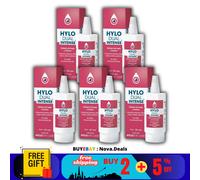 5 X HYLO DUAL INTENSE Lubrificante Collirio con Ectoina Ursapharm Dry Prutchy...