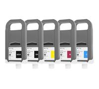 5 X INK Per Canon TX-2000 TX-2100 TX-3000 TX-4000 4100 / PFI-710 700Ml INK SET